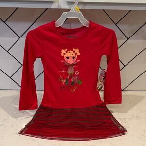 Lalaloopsy Pajamas Nightgown New with Tags holiday Christmas pink green size 3T